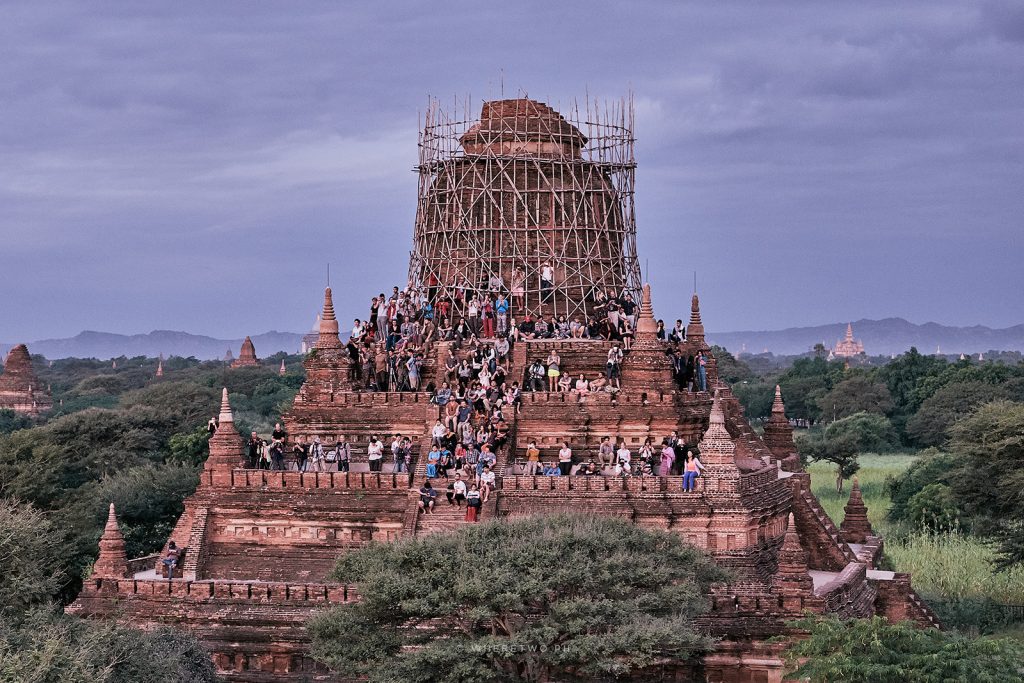Bulethi Temple is perfectly positioned to capture a beautiful Bagan sunrise and it’s possible to access the higher levels of the pagoda though it’s a bit of a steep climb to the top